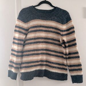 Banana Republic polyester striped sweater